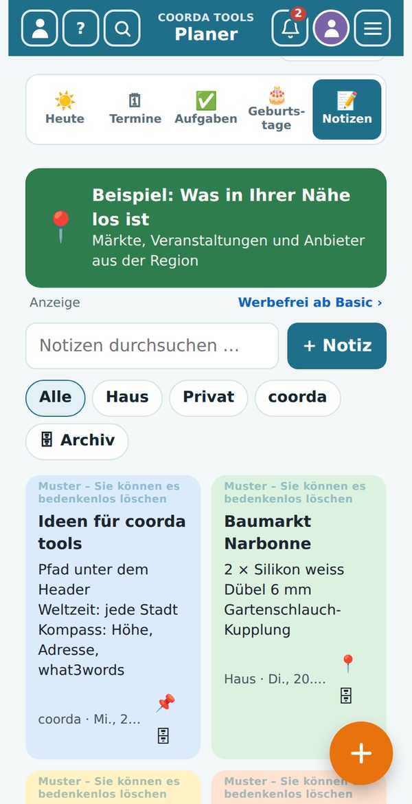 Planer › Notizen