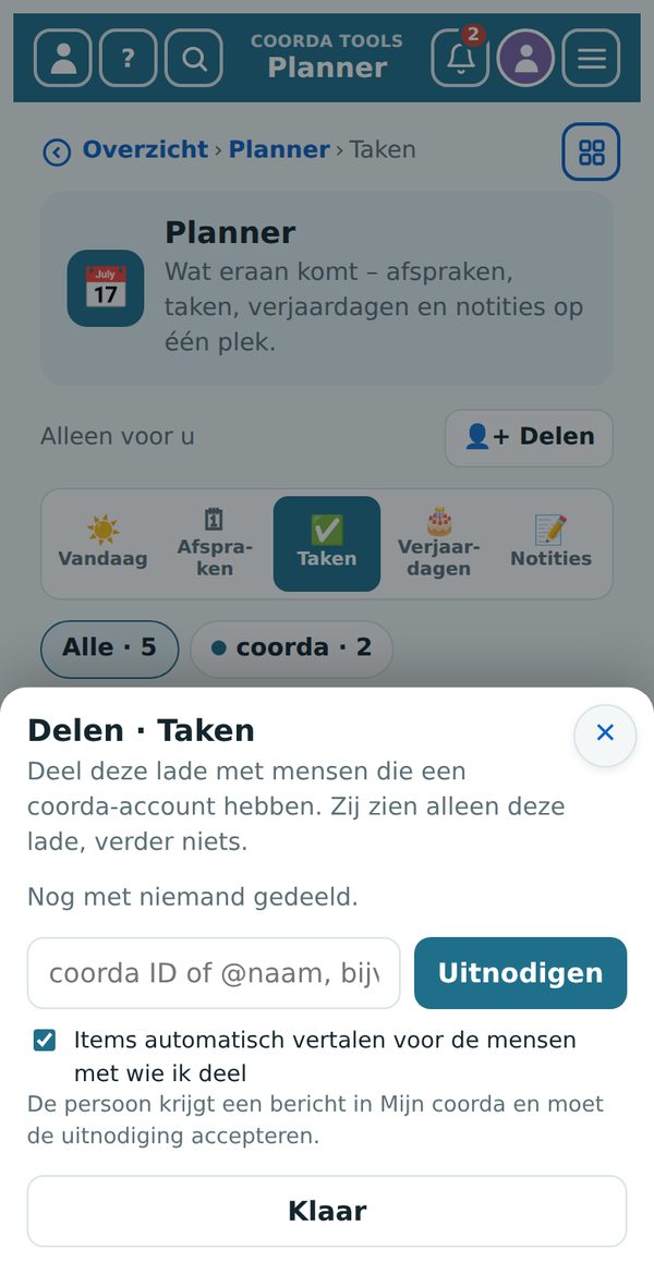 Een la delen