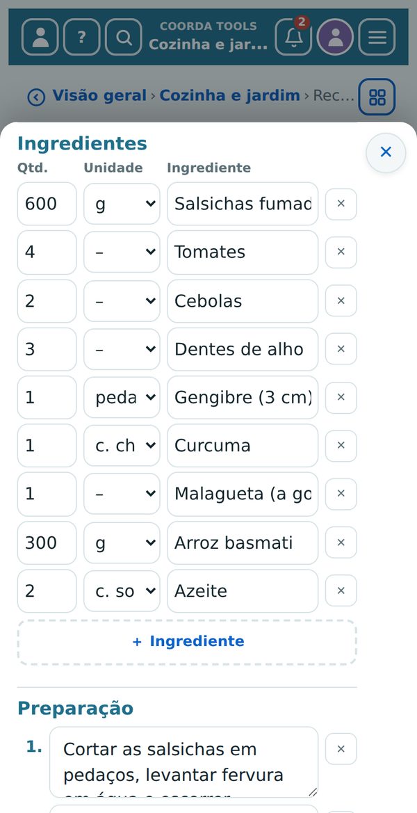 Receitas